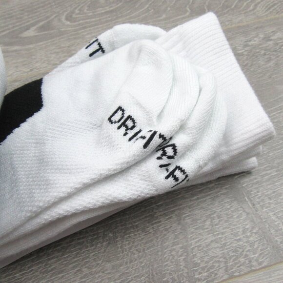 Nike Elite Everyday Crew White Basketball Socks Men's Size L 8-12 (3 Pairs) NEW - Picture 6 of 11